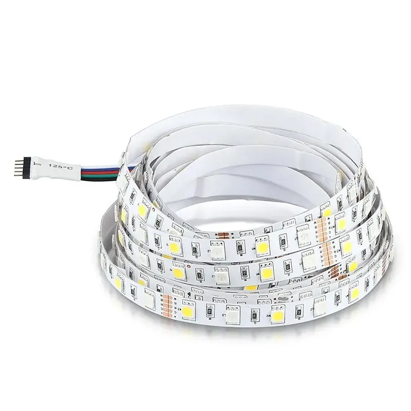 Banda LED SMD5050 60LED/M RGB + Alb Neutru IP20 5M