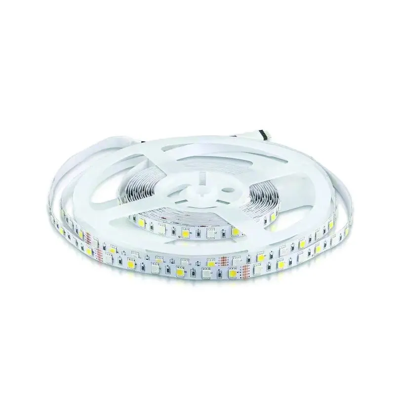 Banda LED SMD5050 60LED/M RGB + Alb Cald P20 5M