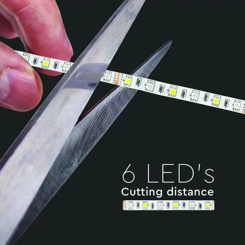 Banda LED SMD5050 60LED/M RGB + Alb Cald P20 5M