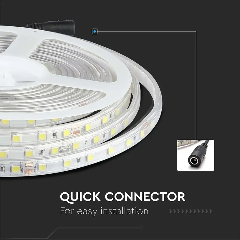 Banda LED SMD5050 24V 60LED/M 4000K IP65 5M