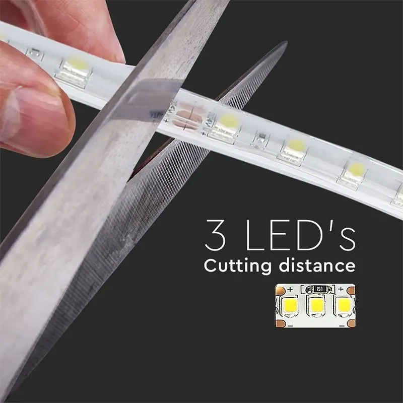 Banda LED SMD5050 24V 60LED/M 6400K IP65 5M