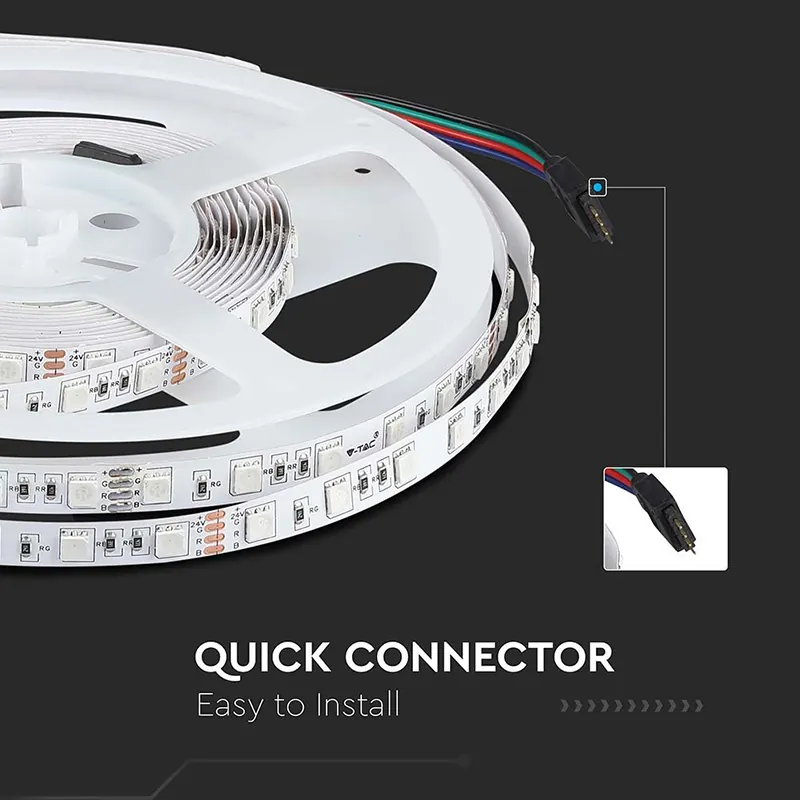 Banda LED 24VSMD5050 RGB 60LED/M IP20 10M