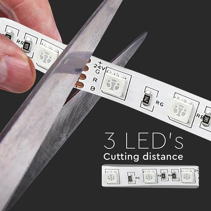 Banda LED 24VSMD5050 RGB 60LED/M IP20 10M