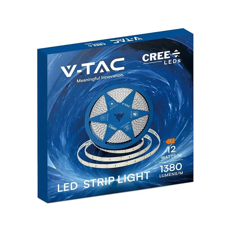 Banda LED 8MM 12W/M 24V IP20 Rola 10M 3000K Cip Cree