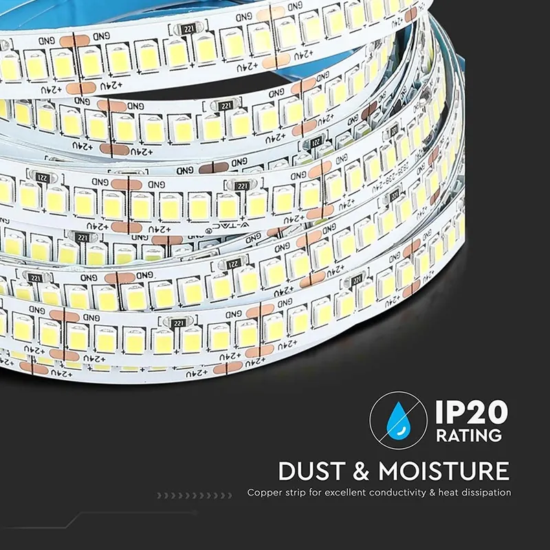 Banda LED SMD2835 24V 6400K IP20 5M
