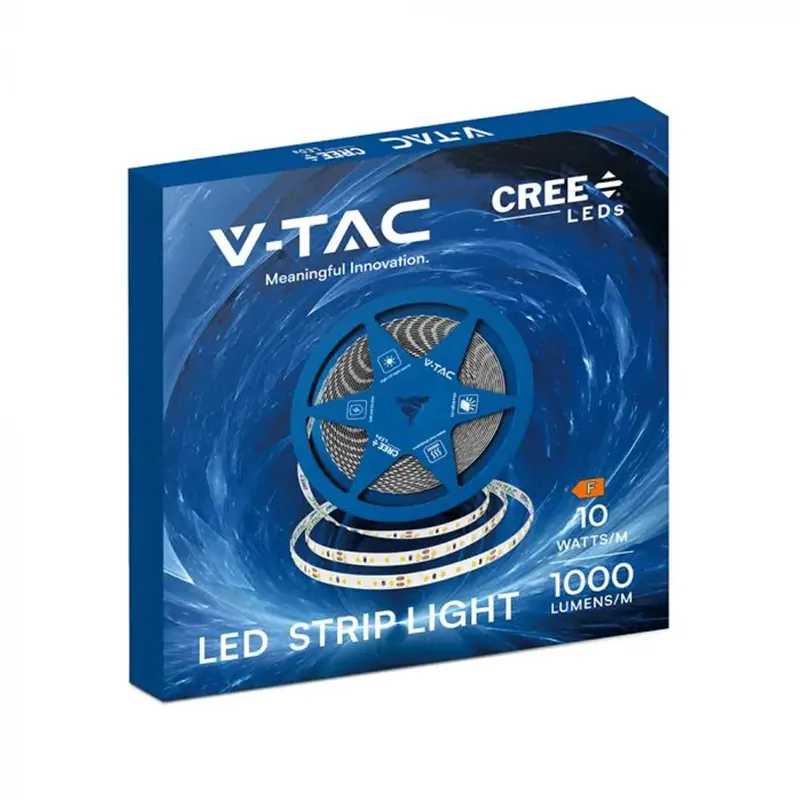 Banda LED 8MM 10W/M 24V IP20 Rola 10M 6500K Cip Cree