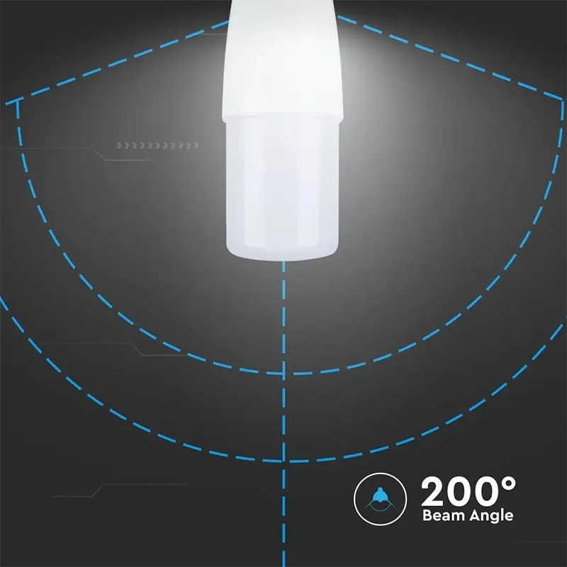 Bec LED T37 E14 7.5W 6500K Alb Rece