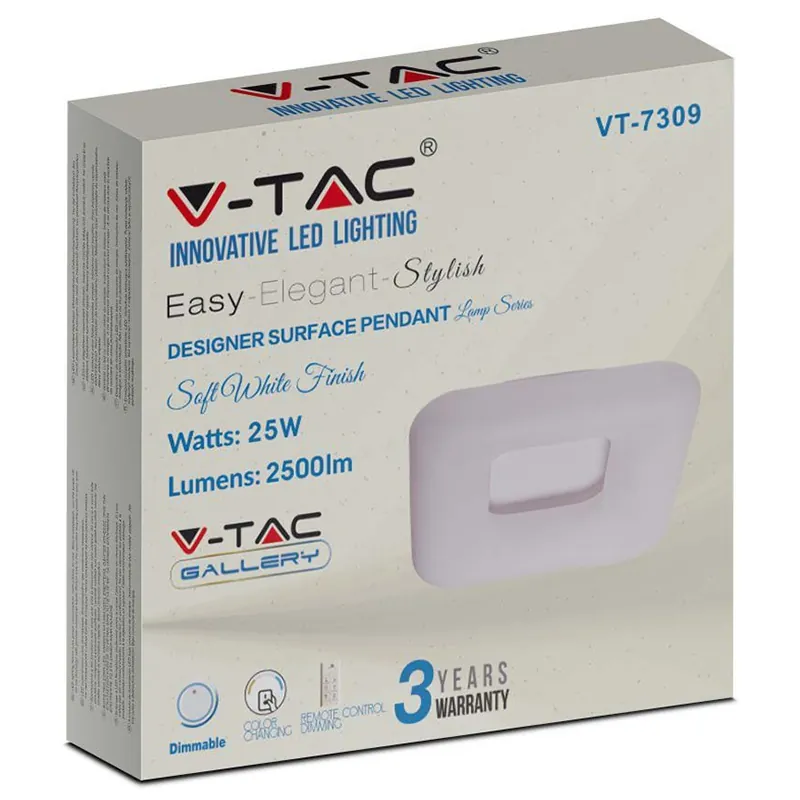 Aplica LED Patrata 26W Dimabil 3IN1