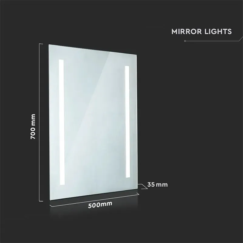 Oglinda Iluminata LED 35W 6400K Alb Rece IP44 Anti Aburire