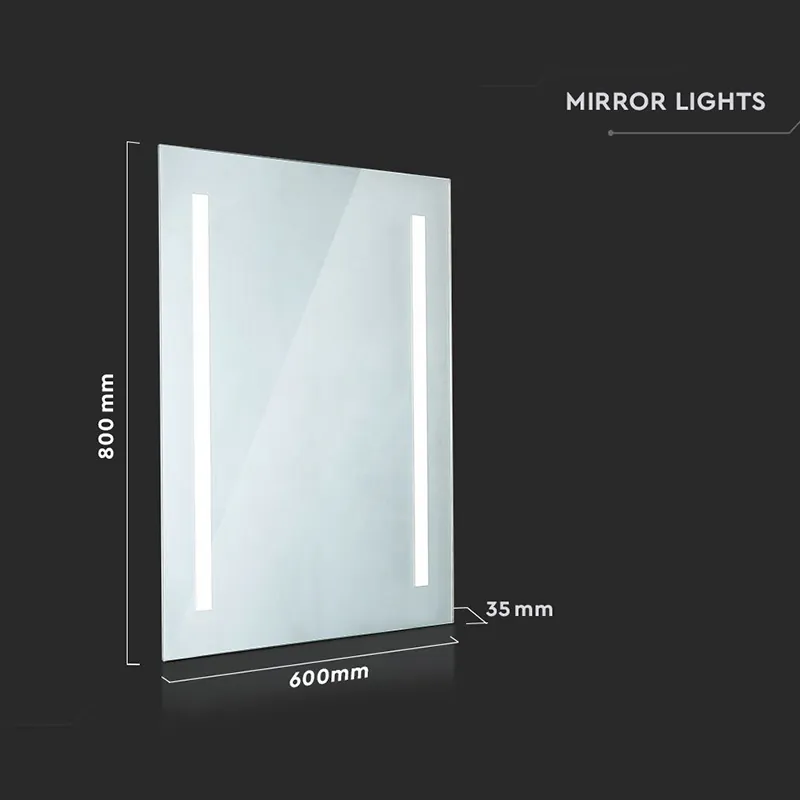 Oglinda Iluminata LED 42W 6400K Alb Rece IP44 Anti Aburire