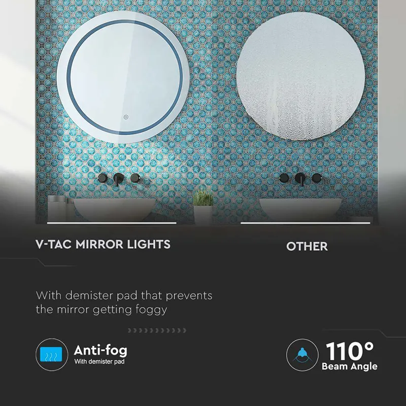 Oglinda Iluminata LED 25W 3 in 1 IP44 Anti Aburire
