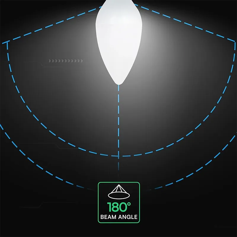 Bec LED E14 3.7W 6500K Alb Rece Cip Cree