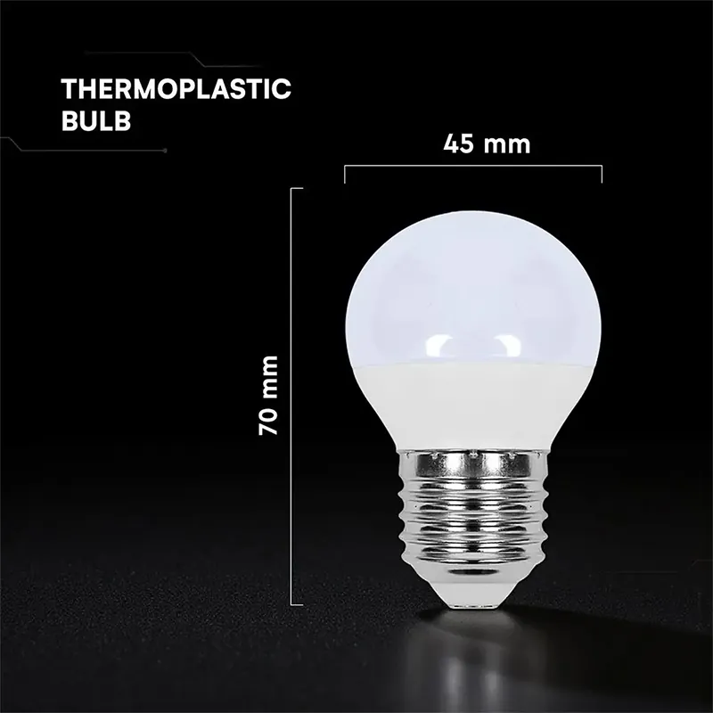 Bec LED G45 E27 3.7W 3000K Alb Cald Cip Cree