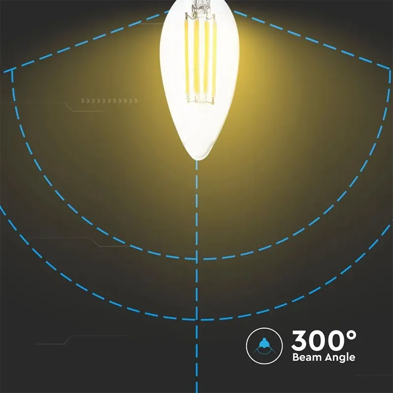 Bec E14 cu Filament LED 4W 3000K