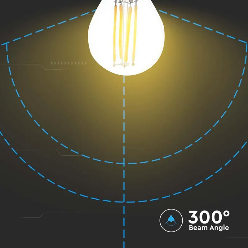 Bec E27 G45 cu Filament LED 4W 3000K