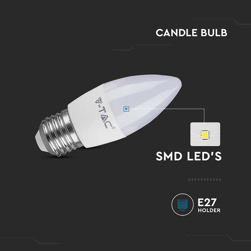 Bec LED E27 4.5W 4500K Alb Neutru