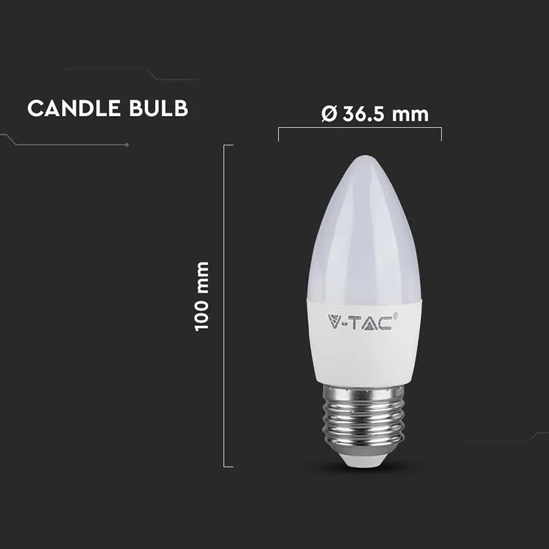 Bec LED E27 4.5W 6500K Alb Rece