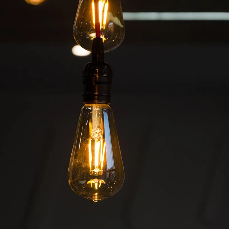 Bec LED ST64 E27 6W cu Filament 2200K Model Edison