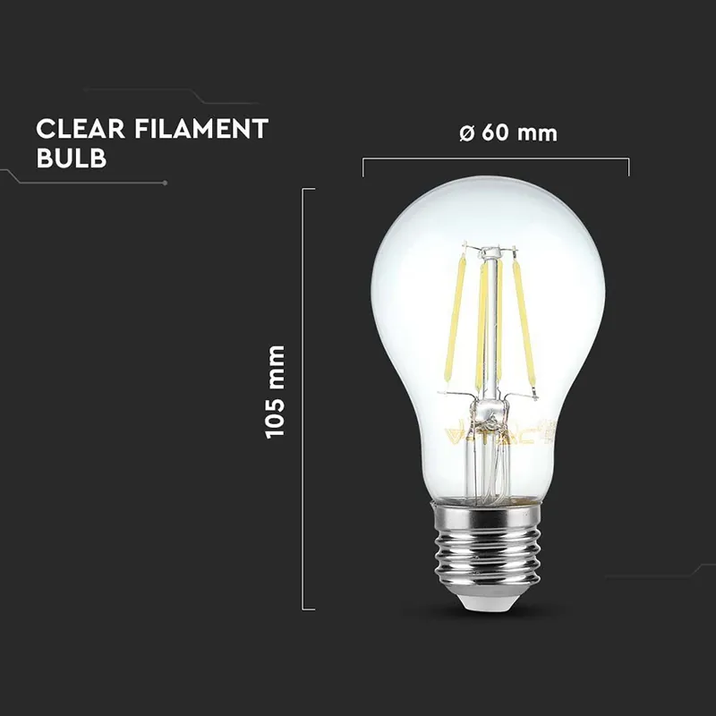Bec LED A67 E27 10W cu Filament 6500K