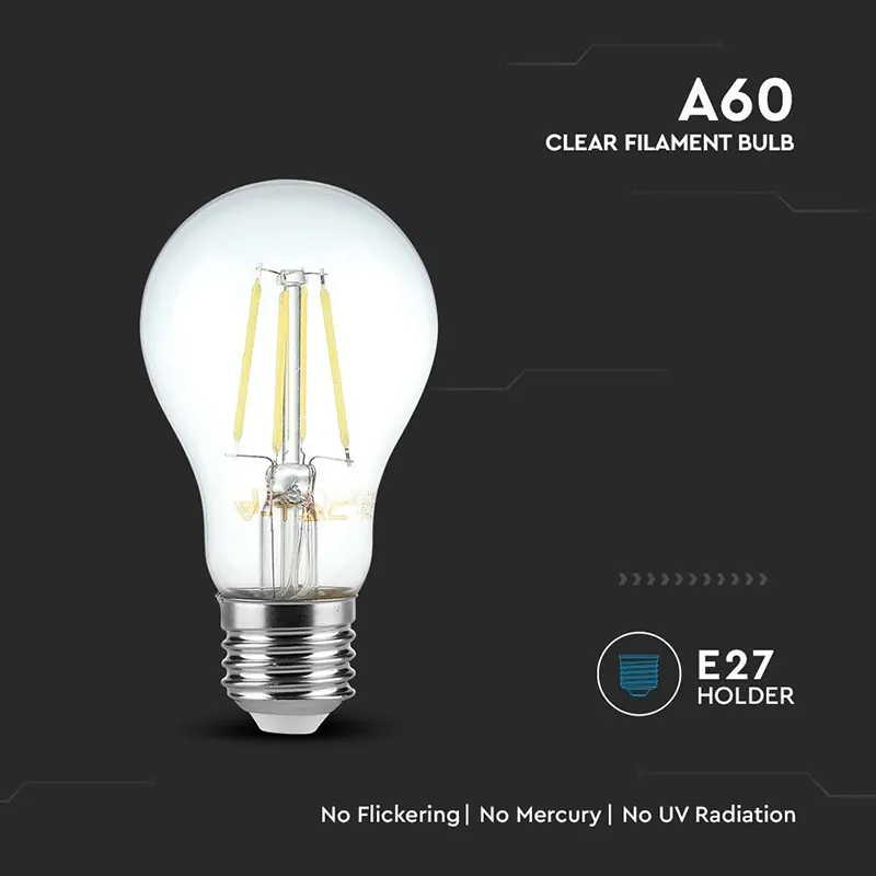 Bec LED A67 E27 10W cu Filament 6500K