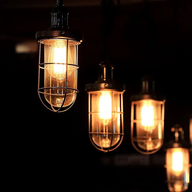 Bec LED ST64 E27 8W cu Filament 2200K Alb Cald Model Edison
