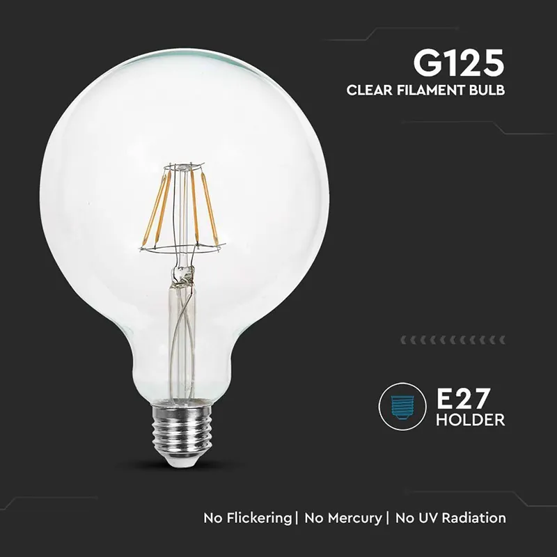 Bec G125 E27 10W cu Filament 4000K