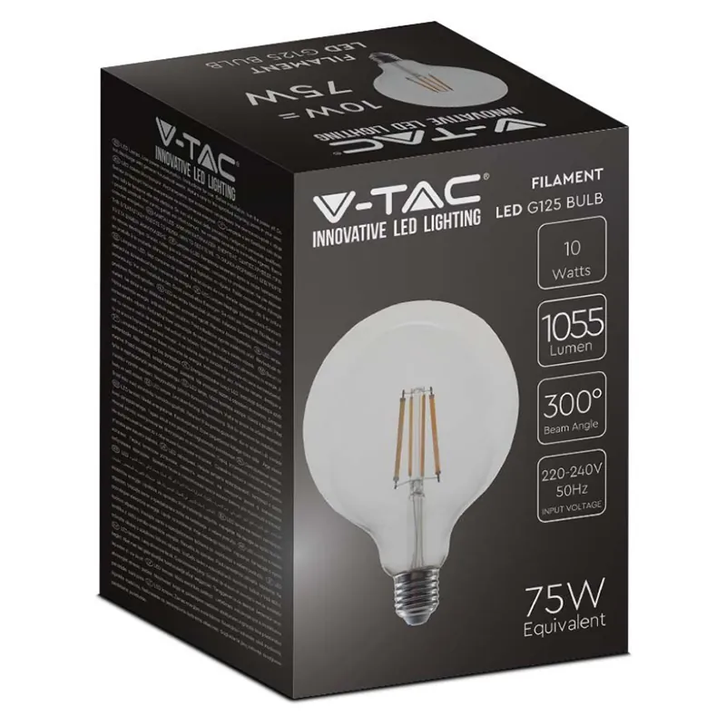 Bec G125 E27 10W cu Filament 6500K