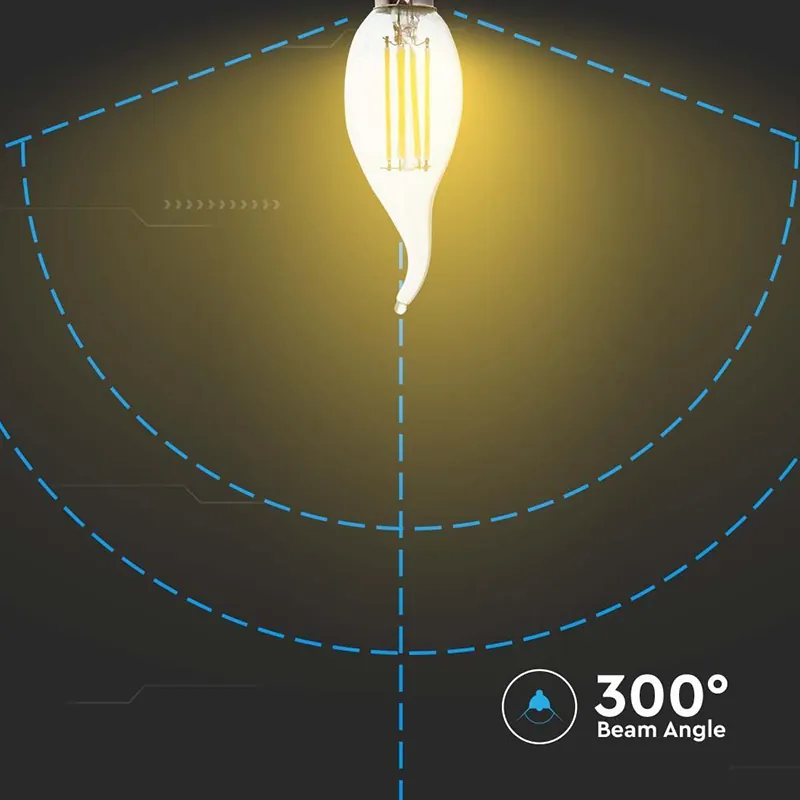 Bec LED Filament E14 4W 6500K