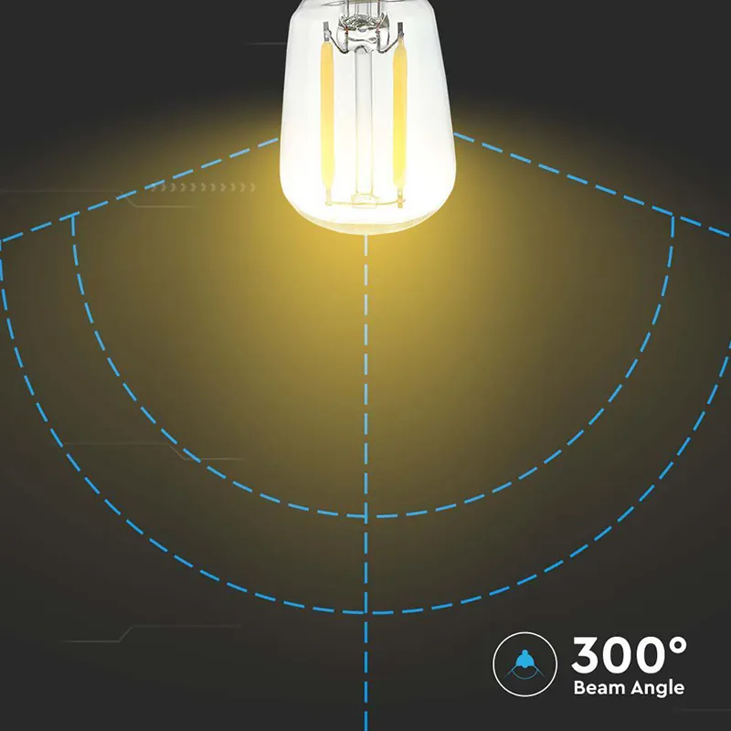 Bec E14 ST26 cu Filament LED 2W 4000K Alb Neutru
