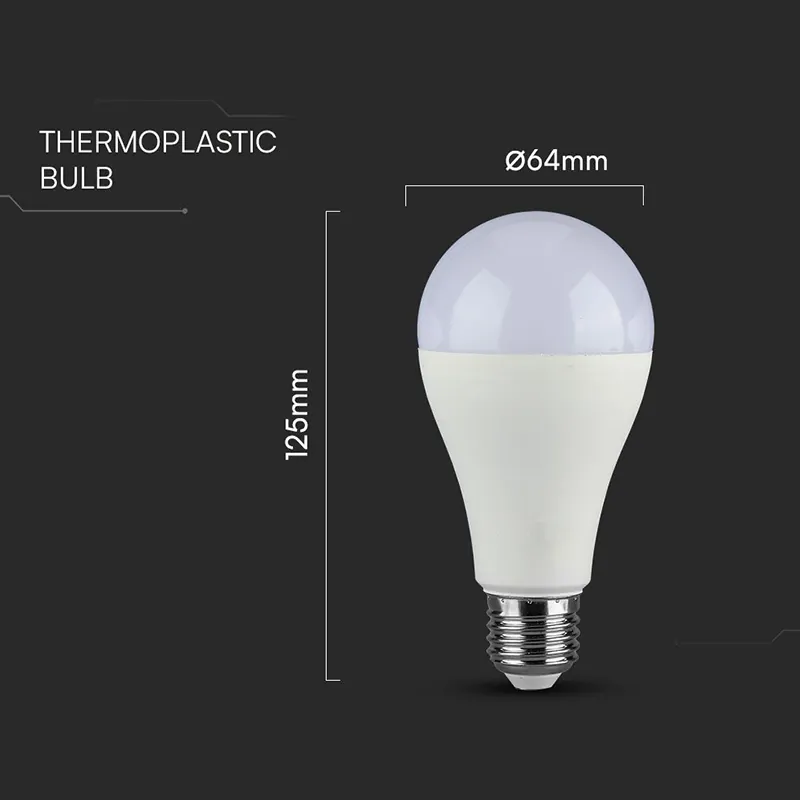Bec LED A65 E27 15W 3000K Alb Cald
