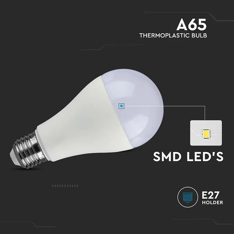 Bec LED A65 E27 15W 4000K Alb Neutru