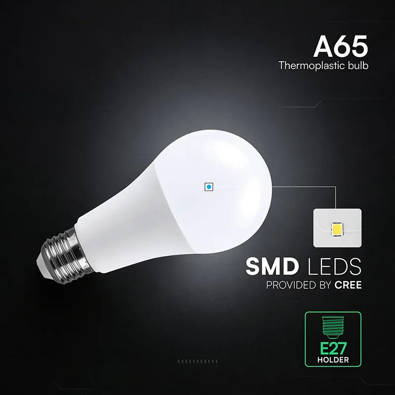 Bec LED A65 E27 15W 4000K Alb Neutru Cip Cree