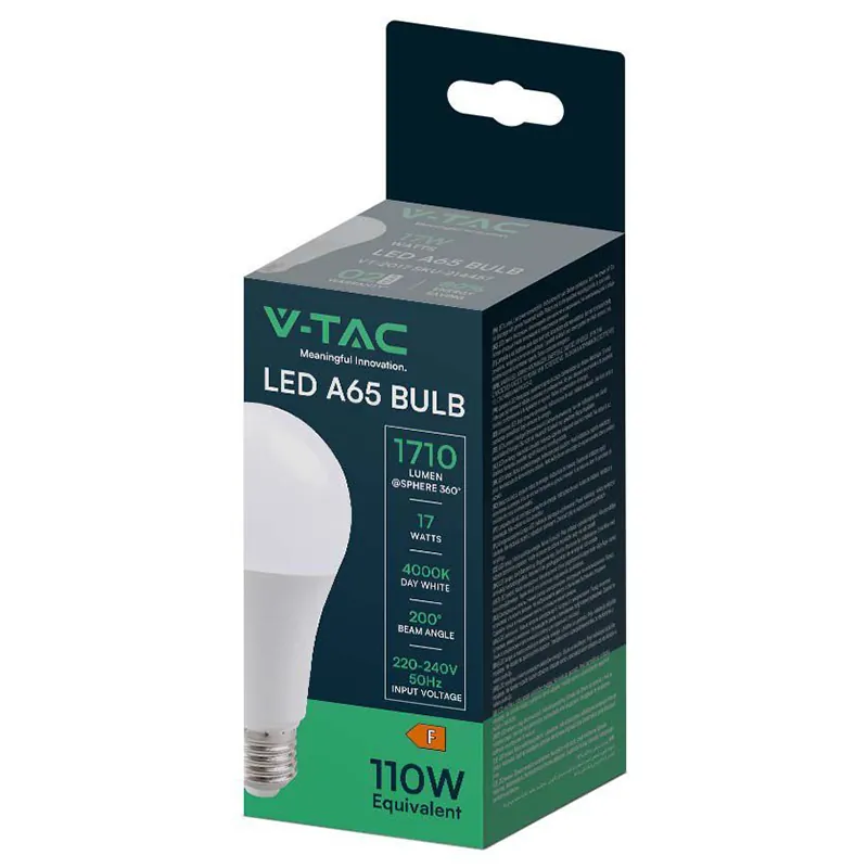 Bec LED A65 E27 17W 4000K Alb Neutru