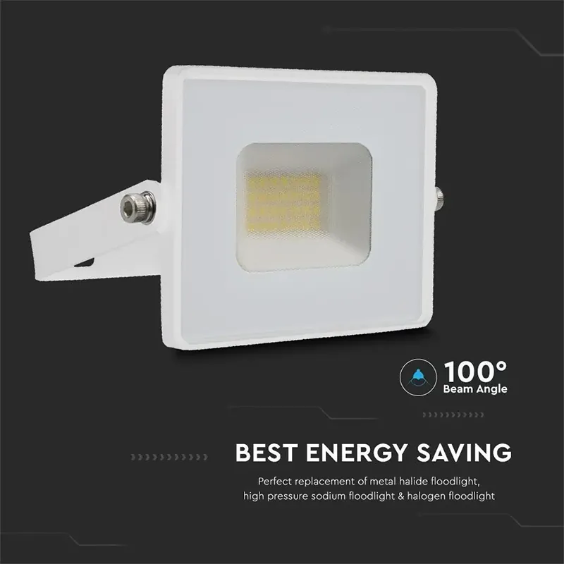Reflector LED SMD 20W 3000K IP65 - Alb