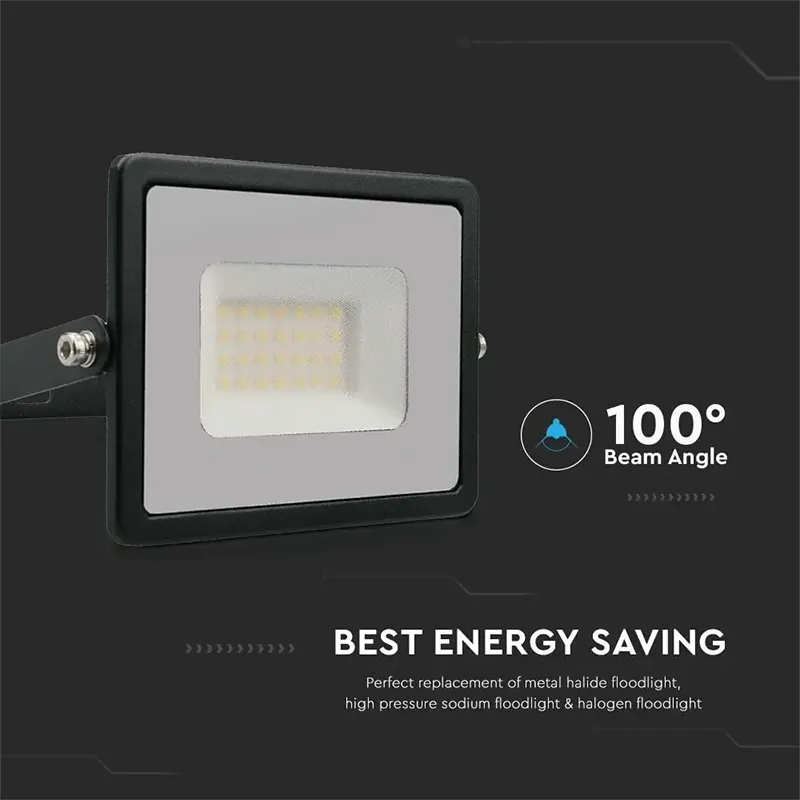 Reflector LED SMD 30W 4000K IP65 - Negru