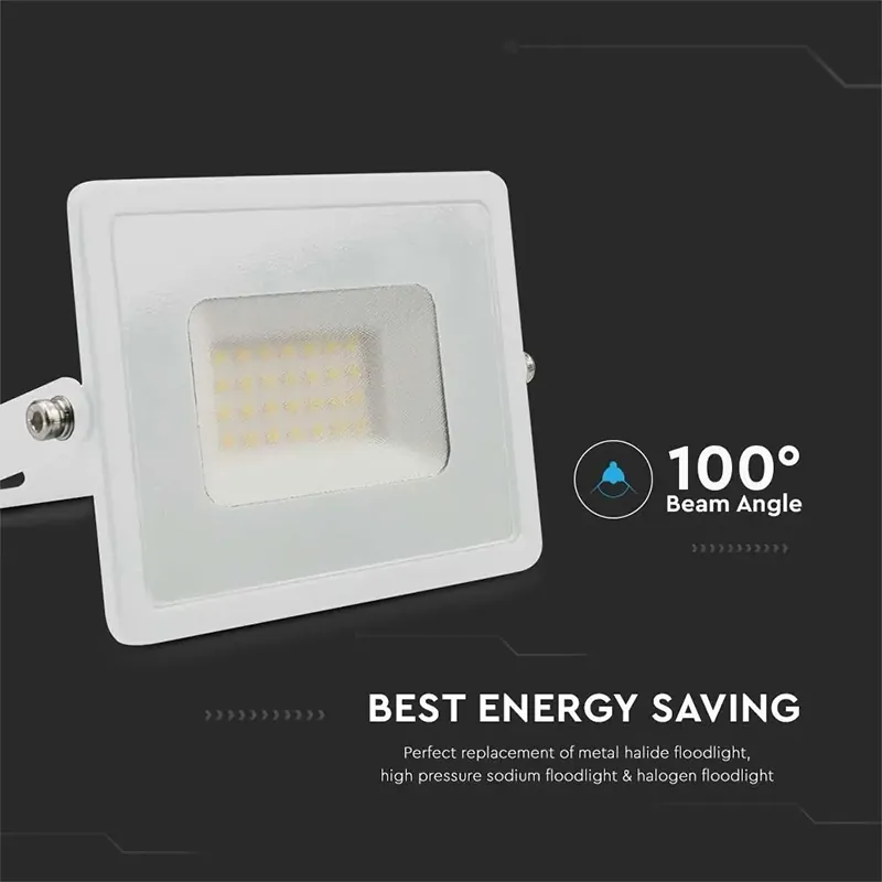 Reflector LED SMD 30W 4000K IP65 - Alb