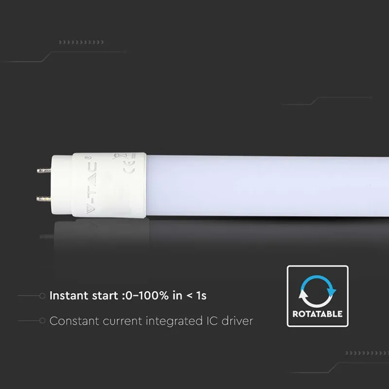 Tub LED T8 12W 90CM 6500K Alb Rece
