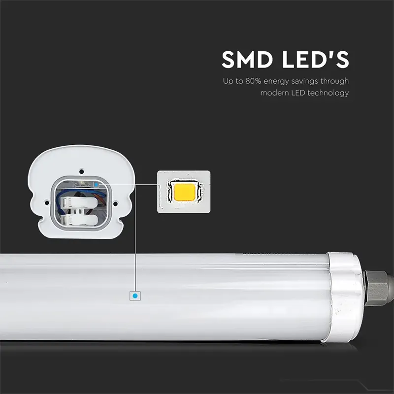 Corp Iluminat LED 150CM 48W 6000K Alb Rece IP65