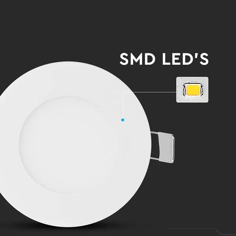 Panou LED 3W Rotund 4000K Alb Neutru