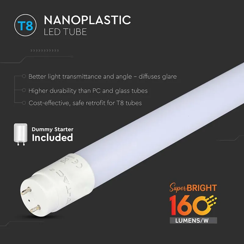 Tub LED T8 12W 120CM 4000K Alb Neutru - 160LM/Watt