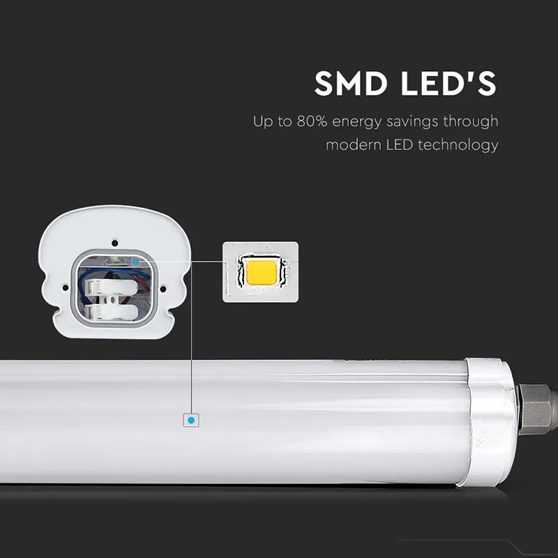 Corp Iluminat LED 120CM 24W 6400K 160LM/W IP65