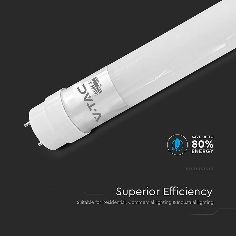 Tub LED T8 G13 Plastic 18W 120CM 6400K Alb Rece, Cip Cree