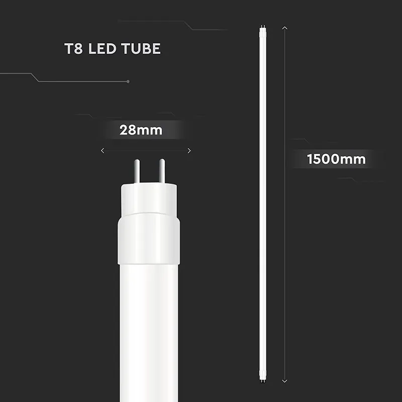 Tub LED T8 G13 Plastic 20W 150CM 4000K Alb Neutru, Cip Cree