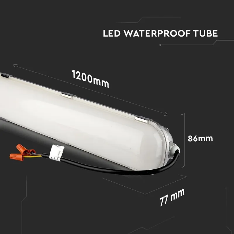 Corp Iluminat LED 120CM 60W 120LM/W 4000K Alb Neutru IP65