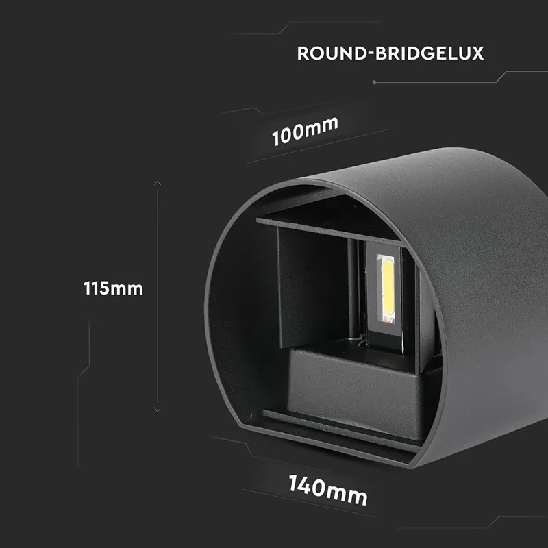 Lampa LED 6W IP65 4000K - Negru
