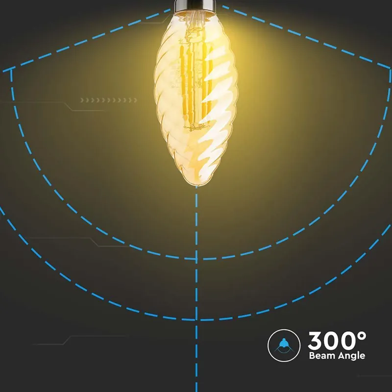 Bec LED E14 4W cu Filament 2200K