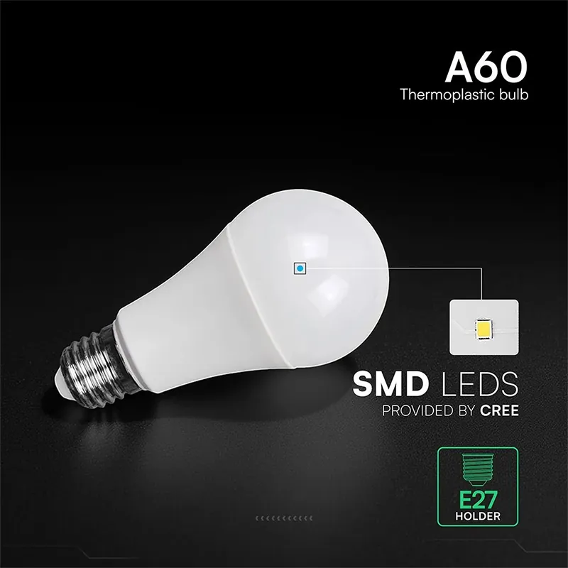 Bec LED A60 E27 10.5W 6500K Alb Rece Cip Cree