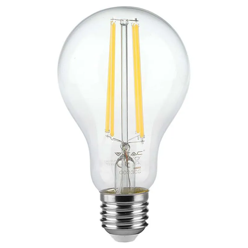 Bec A60 E27 Filament LED 12W 3000K Alb Cald