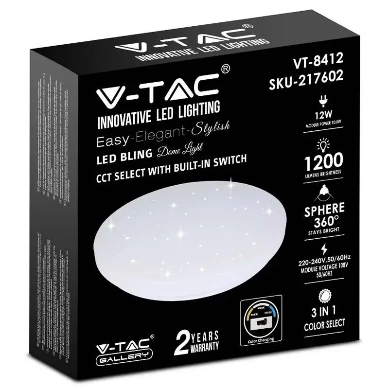 Plafoniera LED 12W 23CM 3 in 1 - Model Stelute
