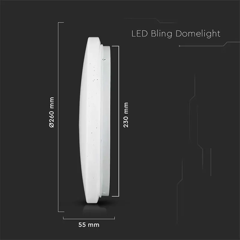 Plafoniera LED 12W 23CM 3 in 1 - Model Stelute